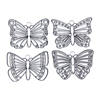 2 1/2" Classic Butterfly-Shaped Clear Plastic Suncatchers - 12 Pc. Image 1
