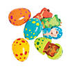 2 1/2" Dino Finger Puppet Toy-Filled Plastic Easter Eggs - 12 Pc. Image 1