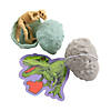 2 1/2" Dinosaur Fossil-Filled Eggs Valentine Exchanges with Card for 12 Image 1