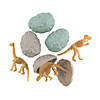2 1/2" Dinosaur Fossil Toy-Filled Plastic Easter Eggs - 12 Pc. Image 1