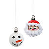 2 1/2" DIY Ceramic 3D Round Christmas Ball Ornaments - 12 Pc. Image 1