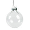 2 1/2" DIY Clear Round Christmas Ball Ornaments - 12 Pc. Image 1
