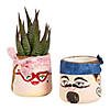 2 1/2" DIY Smiling Ceramic Planters - 12 Pc. Image 2