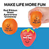 2 1/2" Drug Free Awareness Fruit Character Foam Stress Toys - 12 Pc. Image 1
