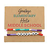 2 1/2&quot; End of Year Elementary to Middle School Bracelets with Card for 12 Image 1