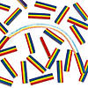 2 1/2" Everyday Fun Rainbow Multicolor Bar Crayons Image 1