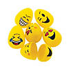 2 1/2" Face Emoji Plastic Easter Eggs - 48 Pc. Image 1