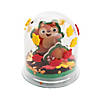 2 1/2" Fall Squirrel &amp; Leaves Glitter Globe Craft Kits - Makes 12 Image 1