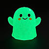 2 1/2" Glow-in-the-Dark Ghost Gel Bead Vinyl Squeeze Toys - 12 Pc. Image 1