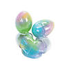 2 1/2" Iridescent Glitter Putty-Filled Plastic Easter Eggs - 12 Pc. Image 2