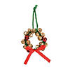 2 1/2" Jingle Bell Wreath Christmas Ornaments Craft Kit - Makes 12 Image 1