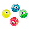 2 1/2" Light-Up Eyeball Glitter-Filled Rubber Bouncy Balls &#8211; 12 Pc. Image 1