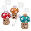 2 1/2" Mini Mushroom-Shaped Plastic Bubble Bottles - 12 Pc. Image 1