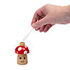 2 1/2" Mini Mushroom-Shaped Plastic Bubble Bottles - 12 Pc. Image 1