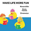 2 1/2&quot; Mini Reading Bookworm Rubber Ducks - 12 Pc. Image 2