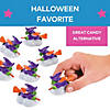 2 1/2" Mini Witch on Broomstick Plastic Pull-Back Toys - 12 Pc. Image 2