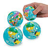 2 1/2" Multicolored Globe Foam Stress Balls - 4 Pc. Image 1