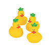 2 1/2" Pineapple-Themed Vinyl Rubber Ducks - 12 Pc. Image 1