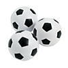2 1/2" Realistic Soccer Ball White & Black Foam Stress Balls - 12 Pc. Image 1