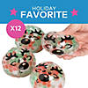 2 1/2" Reindeer Green, Red & White Gel Bead Squeeze Balls - 12 Pc. Image 1