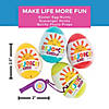 2 1/2" Religious Rejoice Whistle-Filled Plastic Easter Eggs - 12 Pc. Image 2