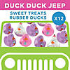 2 1/2" Sweet Treats Purple, Pink & White Vinyl Rubber Ducks - 12 Pc. Image 3