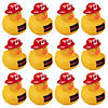 2 1/2" Thin Red Line Firefighter Awareness Rubber Ducks &amp;#8211; 12 Pc. Image 1