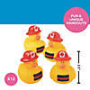 2 1/2" Thin Red Line Firefighter Awareness Rubber Ducks &amp;#8211; 12 Pc. Image 1