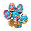 2 1/2" Unicorn Toy-Filled Plastic Easter Eggs - 12 Pc. Image 1