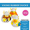 2 1/2" Viking Warrior Rubber Ducks in Armor & Shield Toys - 12 Pc. Image 1