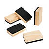 2 1/2" x 1/2" Mini White Board Dry Erase Wood-Backed Erasers - 12 Pc. Image 1