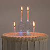 2 1/2" x 2 3/4" Blinking Plastic Number 60 Candle Holder Set Image 1