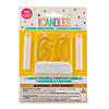 2 1/2" x 2 3/4" Blinking Plastic Number 60 Candle Holder Set Image 2
