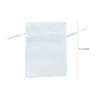 2 1/2" x 3 1/2" Bulk 150 Pc. Mini White Organza Drawstring Treat Bags Image 1