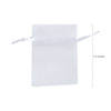 2 1/2" x 3 1/2" Mini White Organza Drawstring Treat Bags - 50 Pc. Image 1