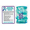 2 1/2" x 3 1/2" Suicide Awareness Plastic Wallet Cards - 36 Pc. Image 1