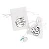 2 1/2" x 3 1/2" Wedding Party Polyester Drawstring Treat Bags - 6 Pc. Image 1