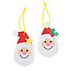 2 1/2" x 4" Bulk Simple Santa Christmas Ornament Craft Kit - Makes 50 Image 1