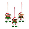 2 1/2" x 4" Dangle-Leg Elf Resin Christmas Ornaments - 12 Pc. Image 1