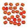 2 1/4" 1 lb. Candy-Filled Orange Plastic Jack-O&#8217;-Lanterns - 24 Pc. Image 1