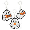 2 1/4" &amp;#8211; 2 3/4" Religious Halloween Ghost Backpack Clip Keychains - 12 Pc. Image 1
