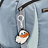 2 1/4" &amp;#8211; 2 3/4" Religious Halloween Ghost Backpack Clip Keychains - 12 Pc. Image 1