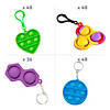2 1/4" - 3 1/4" Bulk 180 Pc. Lotsa Pops Popping Keychain Backpack Clips Image 1