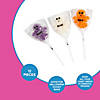 2 1/4" 7 oz. Happy Ghost Purple, White & Orange Tropical Fruit Lollipops - 12 Pc. Image 1