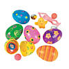 2 1/4" Bright Patterned Toy-Filled Plastic Easter Eggs - 24 Pc. Image 1