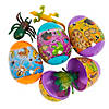 2 1/4" Bug & Reptile Toy-Filled Plastic Easter Eggs &#8211; 12 Pc. Image 1