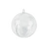 2 1/4" Bulk 72 Pc. DIY Clear Round Plastic Christmas Ball Ornaments Image 1