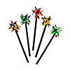 2 1/4" Bulk  72 Pc. Mini Metallic Two-Tone Plastic Pinwheels Image 1