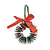 2 1/4" Button Wreath Christmas Ornament Craft Kit - Makes 12 Image 1