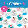 2 1/4" Christmas Character Glitter-Filled Water Bouncy Balls - 12 Pc. Image 2